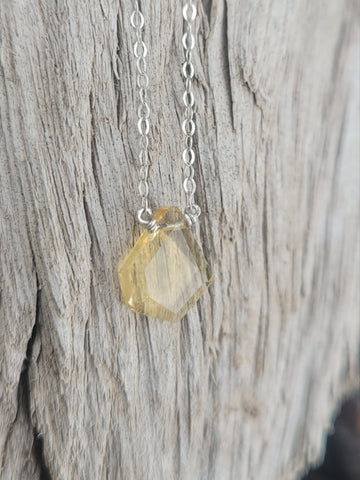 Citrine Sterling Silver Necklace