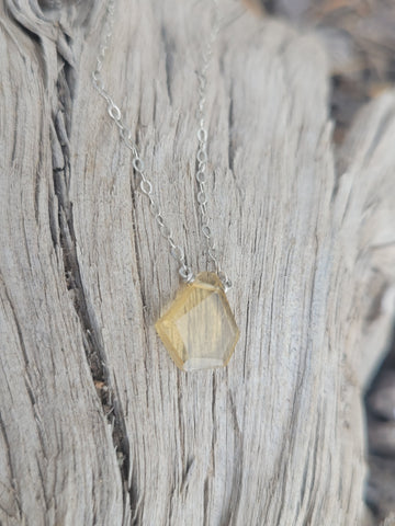 Citrine Sterling Silver Necklace