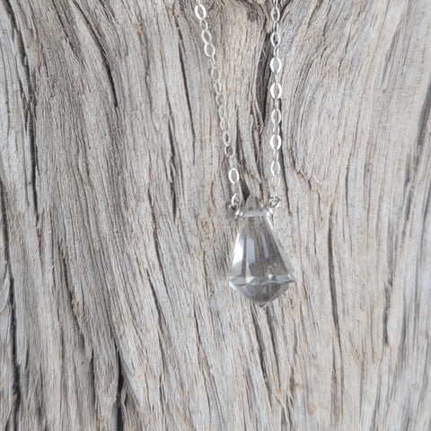 Clear Quartz Sterling Silver Necklace