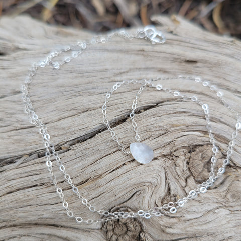 White Moonstone Necklace