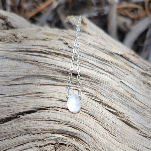 White Moonstone Necklace