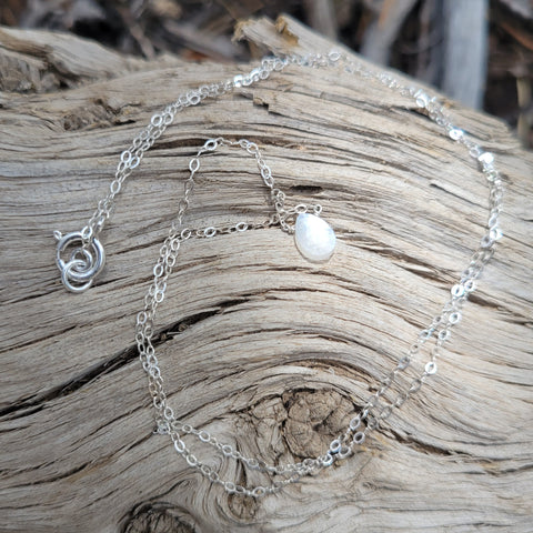 White Moonstone Necklace