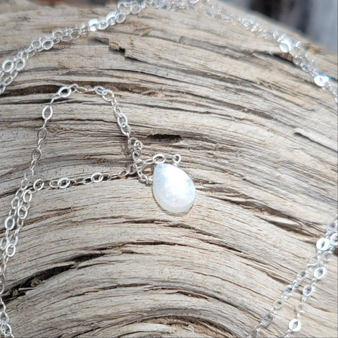 White Moonstone Necklace