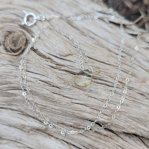 Lemon Quartz Solar Plexus Chakra Necklace