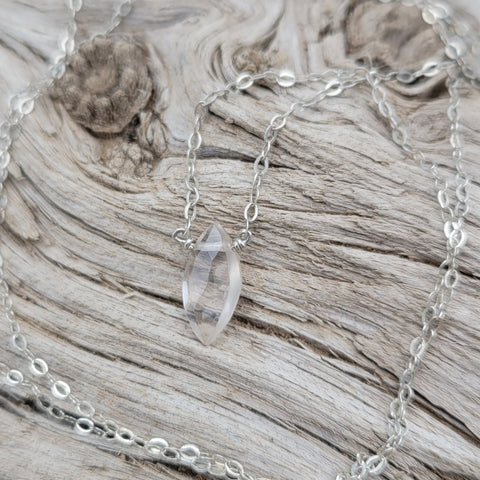 Rose Quartz Sterling Silver Necklace