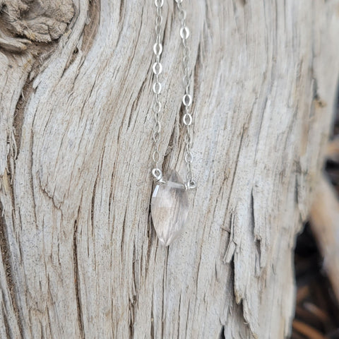 Rose Quartz Sterling Silver Necklace