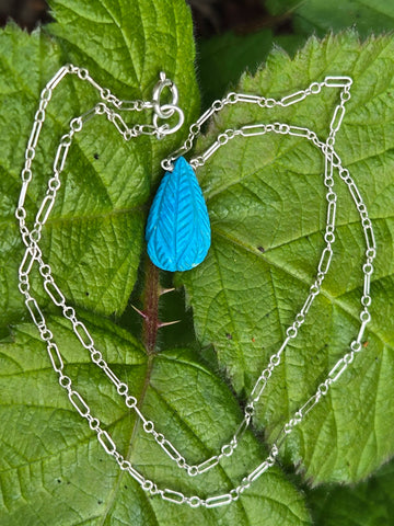 Antique Carved Chinese Gem Turquoise Sterling Silver Necklaces
