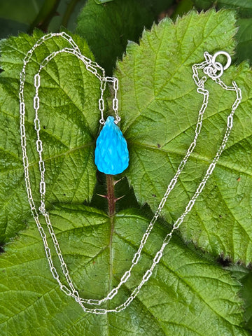 Antique Carved Chinese Gem Turquoise Sterling Silver Necklaces