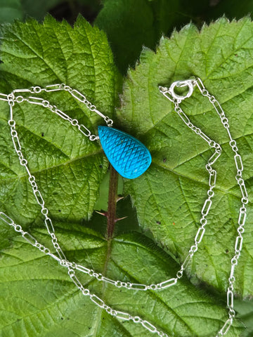 Antique Carved Chinese Gem Turquoise Sterling Silver Necklaces