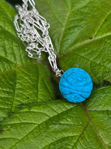 Antique Carved Chinese Gem Turquoise Sterling Silver Necklaces