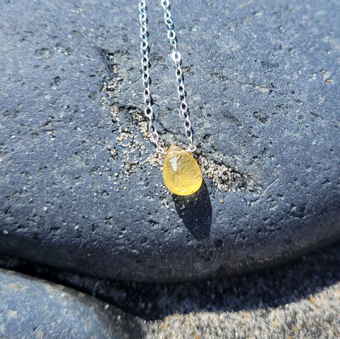 Heliodor Sterling Silver Necklace