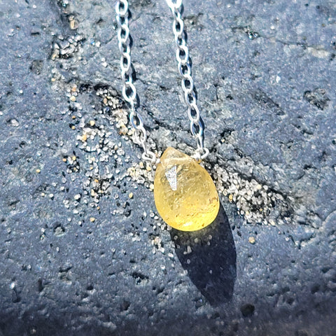 Heliodor Sterling Silver Necklace