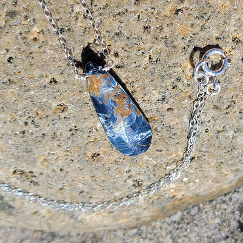 Pietersite Sterling Silver Necklace