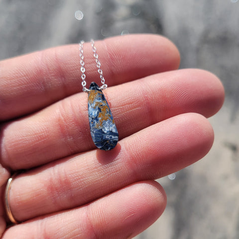 Pietersite Sterling Silver Necklace