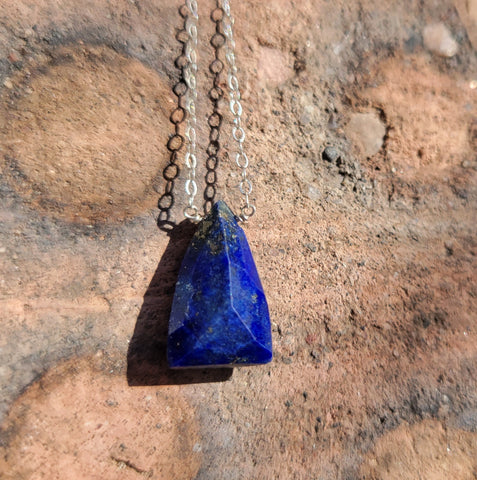 Lapis Lazuli Sterling Silver Necklace