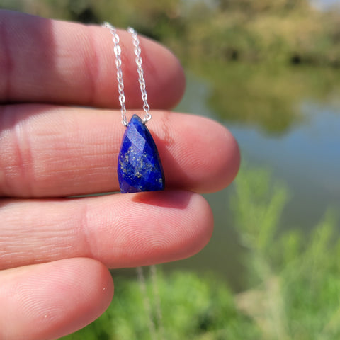 Lapis Lazuli Sterling Silver Necklace