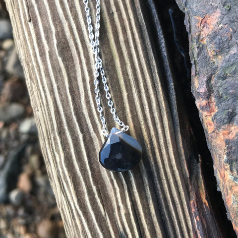 Sardonyx Faceted Briolette Necklace Root Chakra
