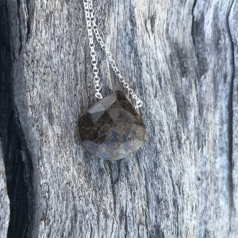 Bronzite Sterling Silver Necklace
