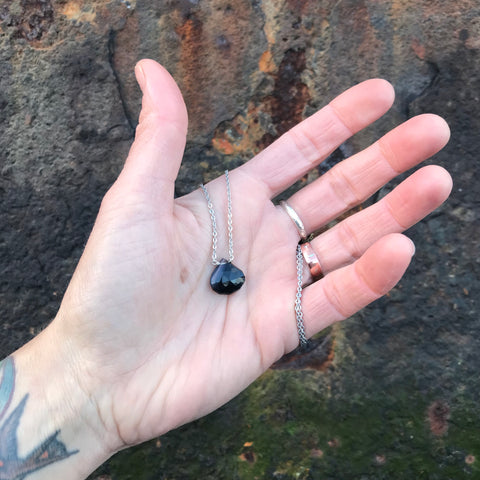 Sardonyx Faceted Briolette Necklace Root Chakra
