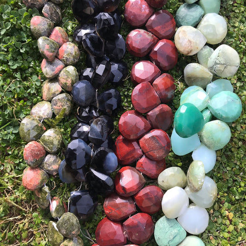 Sardonyx Faceted Briolette Necklace Root Chakra