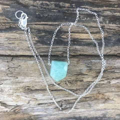 Amazonite Sterling Silver Necklace