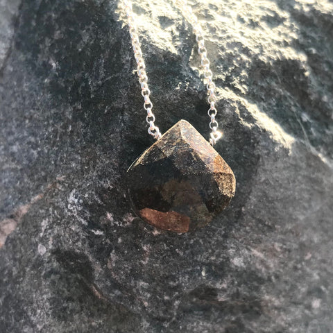 Bronzite Sterling Silver Necklace