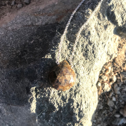 Bronzite Sterling Silver Necklace