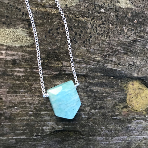 Amazonite Sterling Silver Necklace
