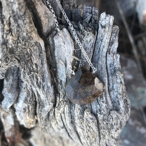 Bronzite Sterling Silver Necklace