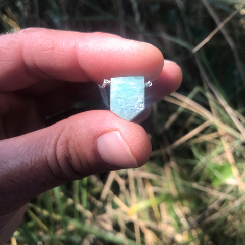 Amazonite Sterling Silver Necklace
