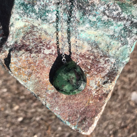 Zoisite Drop Necklace